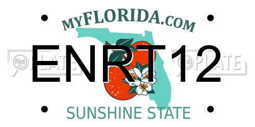 ENRT12 Florida License Plate