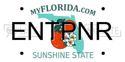ENTPNR Florida License Plate