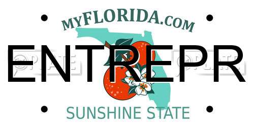 ENTREPR Florida License Plate