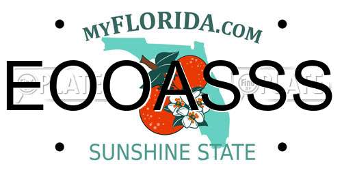 EOOASSS Florida License Plate