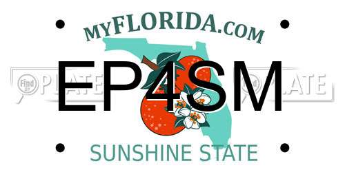 EP4SM Florida License Plate