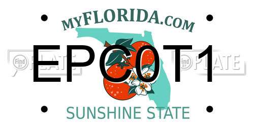 EPC0T1 Florida License Plate
