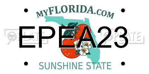 EPEA23 Florida License Plate