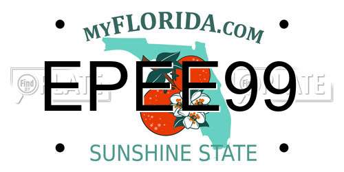 EPEE99 Florida License Plate