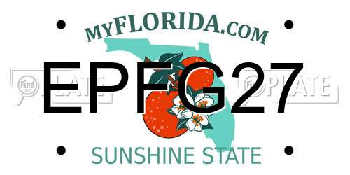 EPFG27 Florida License Plate