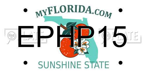 EPHP15 Florida License Plate