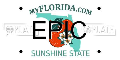 EPIC Florida License Plate