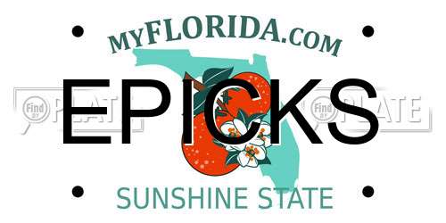 EPICKS Florida License Plate