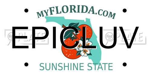 EPICLUV Florida License Plate