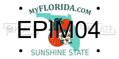 EPIM04 Florida License Plate