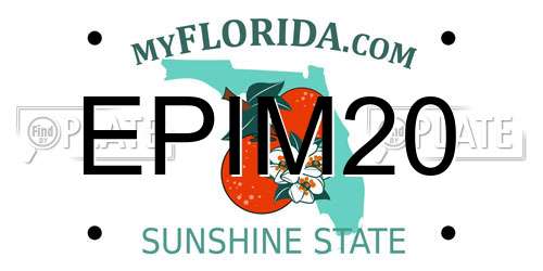 EPIM20 Florida License Plate