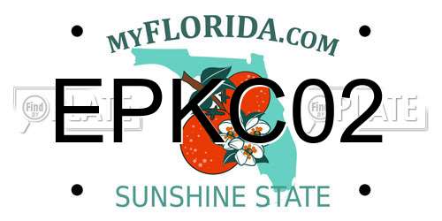 EPKC02 Florida License Plate