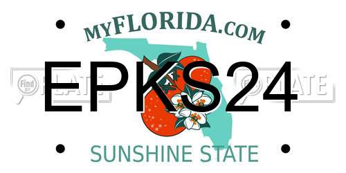 EPKS24 Florida License Plate