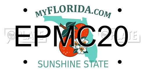 EPMC20 Florida License Plate