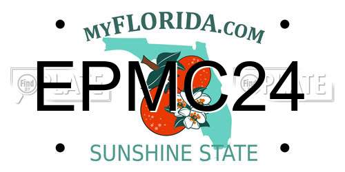 EPMC24 Florida License Plate