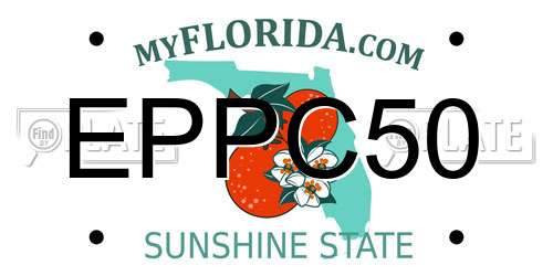 EPPC50 Florida License Plate