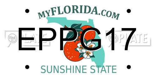 EPPG17 Florida License Plate