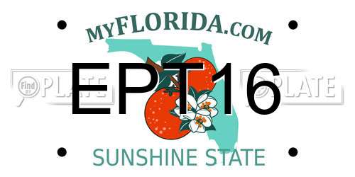 EPT16 Florida License Plate
