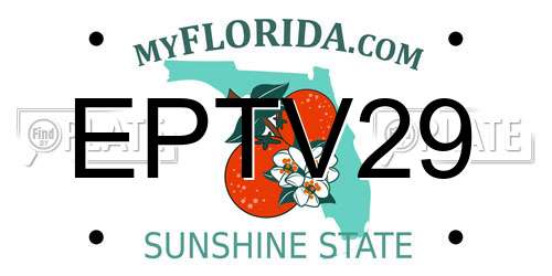 EPTV29 Florida License Plate