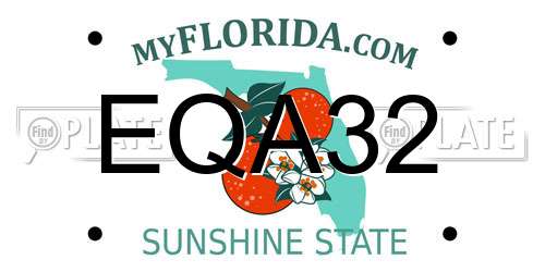 EQA32 Florida License Plate