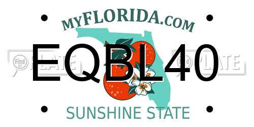 EQBL40 Florida License Plate