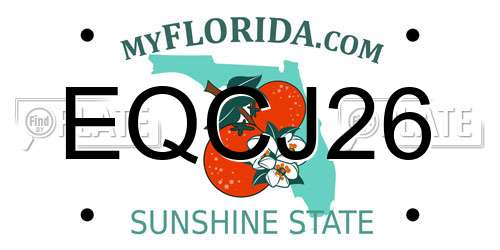 EQCJ26 Florida License Plate