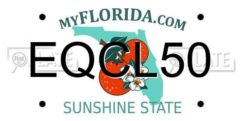 EQCL50 Florida License Plate
