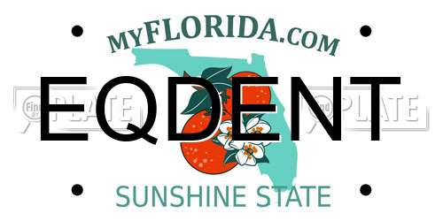 EQDENT Florida License Plate