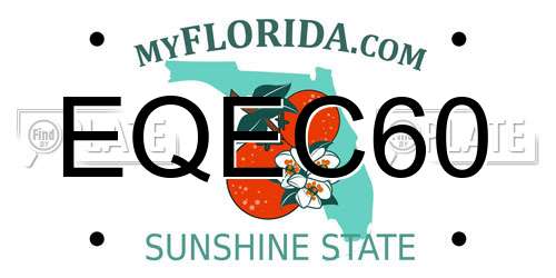 EQEC60 Florida License Plate