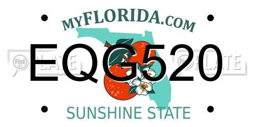 EQG520 Florida License Plate