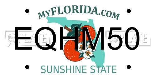 EQHM50 Florida License Plate