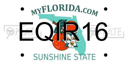 EQIR16 Florida License Plate
