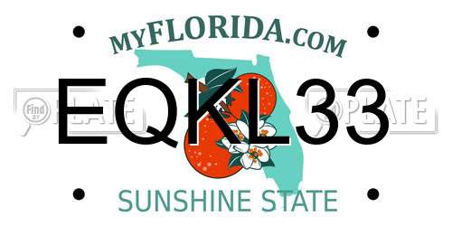 EQKL33 Florida License Plate