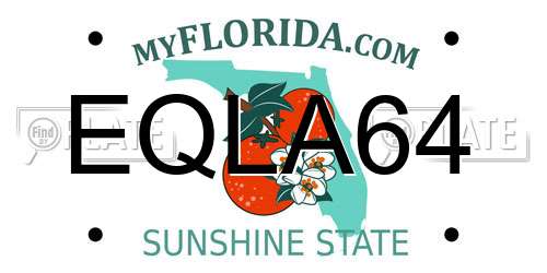 EQLA64 Florida License Plate