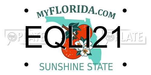 EQLI21 Florida License Plate