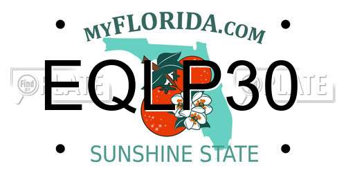 EQLP30 Florida License Plate