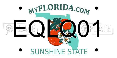 EQLQ01 Florida License Plate