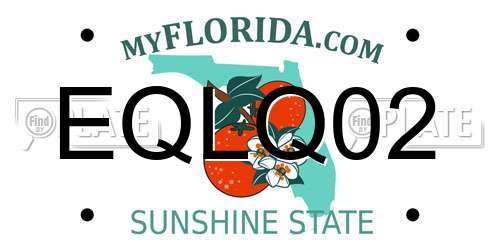 EQLQ02 Florida License Plate