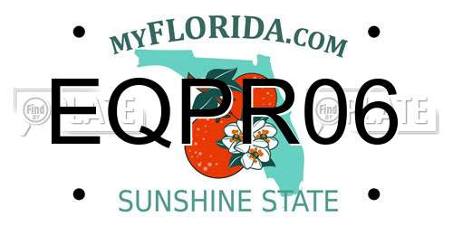 EQPR06 Florida License Plate