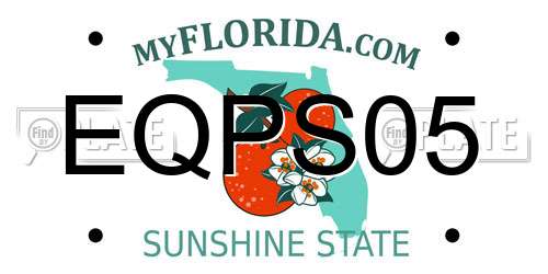 EQPS05 Florida License Plate