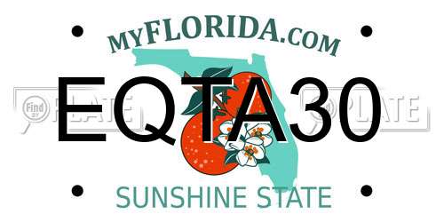 EQTA30 Florida License Plate