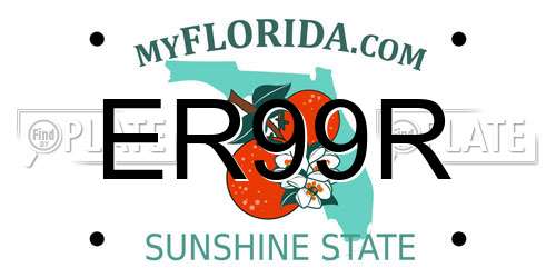 ER99R Florida License Plate