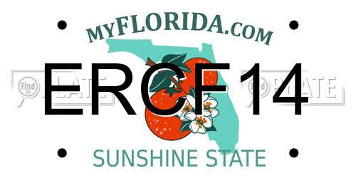 ERCF14 Florida License Plate