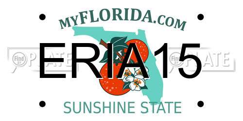 ERIA15 Florida License Plate