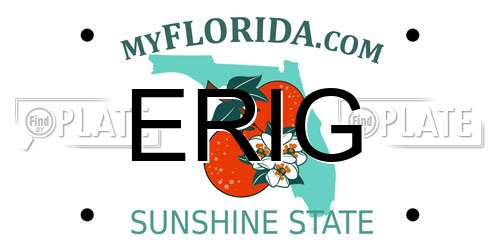 ERIG Florida License Plate