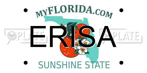 ERISA Florida License Plate