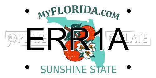 ERR1A Florida License Plate