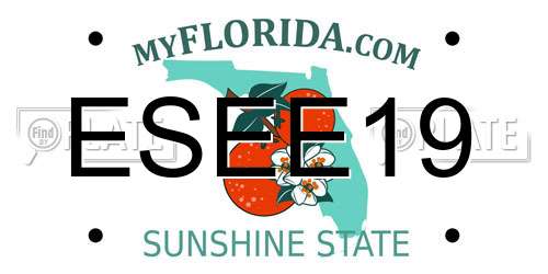 ESEE19 Florida License Plate