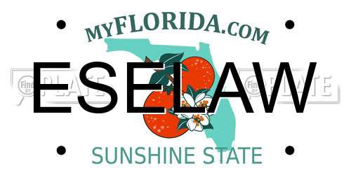 ESELAW Florida License Plate