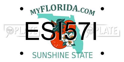 ESI57I Florida License Plate